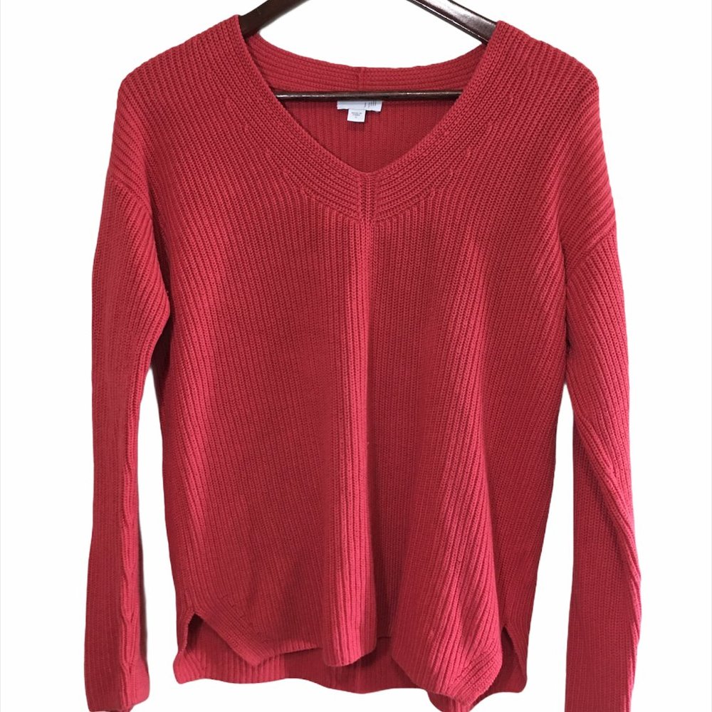 J. Jill Erin V-Neck Pullover Sweater Small
